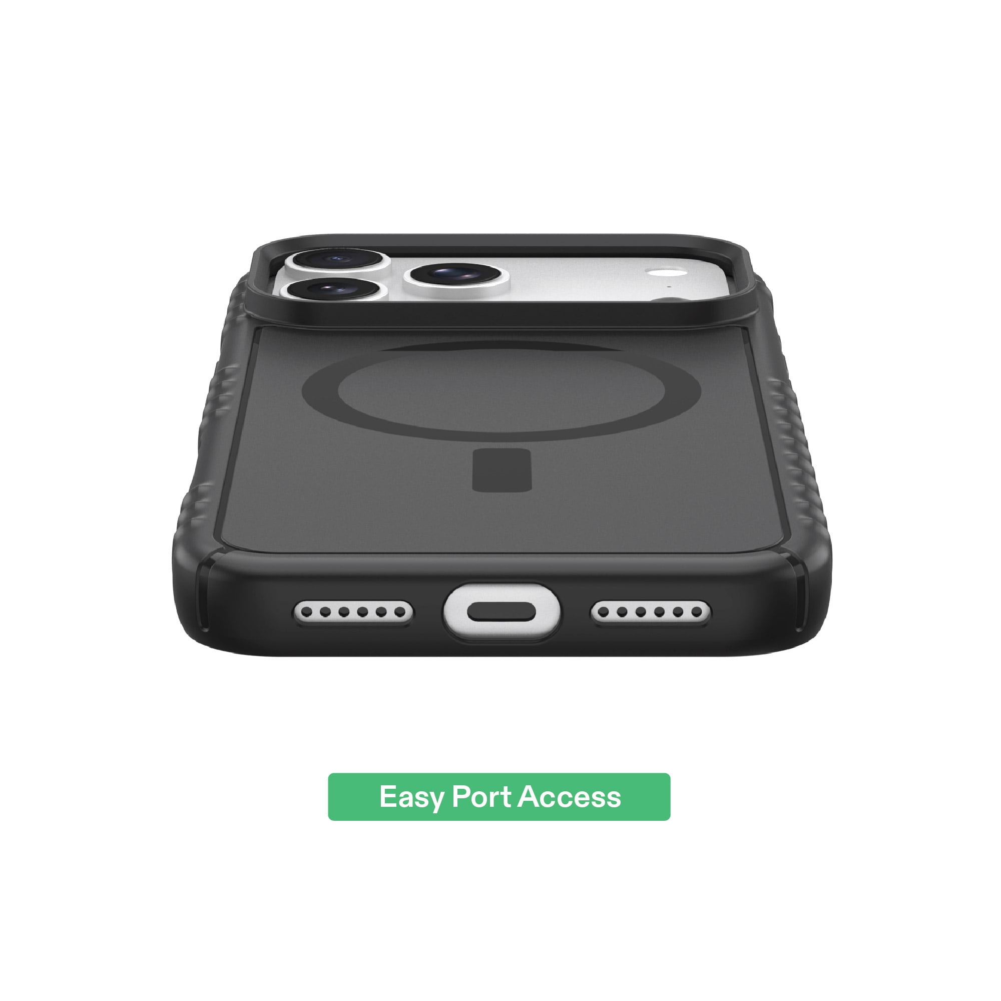 onn Protective Gel Phone Case for iPhone 18 Pro Max / 17 Pro Max, MagSafe Compatible - Black