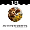 thumbnail image 2 of 14 Inch Wall Clock Battery Operated Silent Clock Decorative for Office, Kitchen, Outdoor, Living Room，Cow with Sunflower Animal Picture, 2 of 4