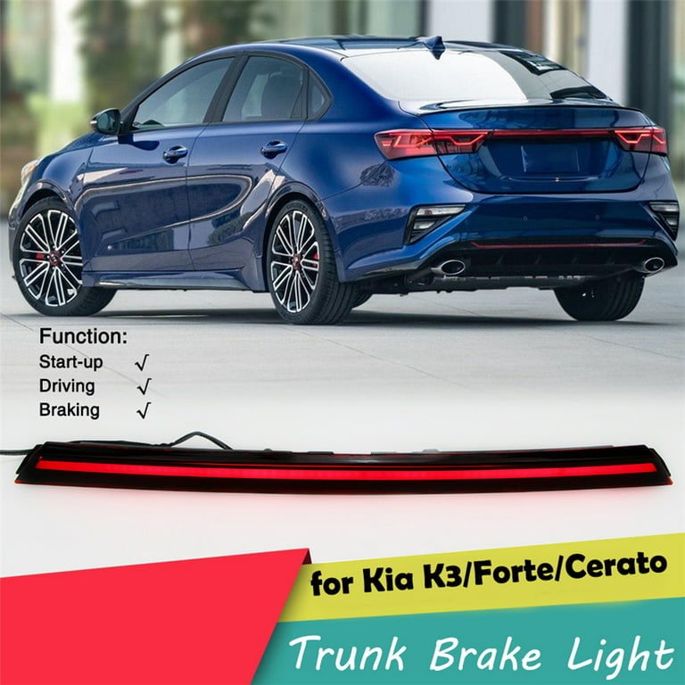 Red LED Rear Trunk Brake Light Bar Tail Stop Lamp For Kia Forte K3 2019 2020 - Walmart.com