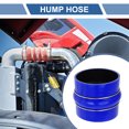 thumbnail image 2 of 1 Set 102mm/4.02" 102mm Length Black Blue Silicone Hose with Clamps Hump Hose Universal, 2 of 7