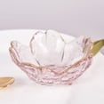 thumbnail image 6 of Small Glass Dish Gold Inlay Glass Sauce Bowl Seasoning Plate Fruit Sala B YH WA, 6 of 8
