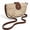White, variant on Small Summer Woven Straw Crossbody Bags for Women Handmade Casual Beach Purse Saddle Shoulder Bag Vacation Handbags (Khaki)