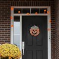 thumbnail image 3 of Garland Decoration Halloween Burlap 11.8in Hanging Ornament Pendant Wreath, 3 of 5