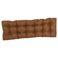 thumbnail image 2 of 60-inch by 19-inch Tufted Solid Outdoor Spun Polyester Loveseat Cushion Brown-Color, 2 of 3