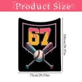thumbnail image 5 of Throw Blanket 67 Meme Blanket, Six Seven Blankets for Teen - Custom 6 7 Blanket with Name Customized Flannel Blankets for Family Brithday Gifts for Adults & Men & Women, 5 of 7
