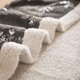 thumbnail image 3 of Christmas Throw Blanket Dark Grey Picnic Blankets for Couch Winter Blankets with Silver Snowflake Printed Soft Microfiber Blanket Travel Outdoor Camping Blanket 50x60 Inches, 3 of 6