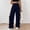Navy, variant on Casual Sweatpants for Women Leopard Print Block Side, Striped Wide Leg Leopard Print Track Pants Women's Corduroy Casual Pants with Pockets, Y2K Elastic Waist Trousers(Black,M)
