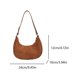 thumbnail image 4 of Bolso Hombro Crescent para Mujer Con Correa Ajustable Viajes (marrón), 4 of 7