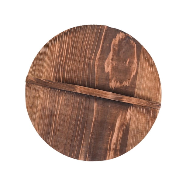 Tapa de madera antiescaldadura para sartenes, accesorio de cocina para el hogar 36cm