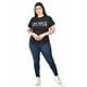thumbnail image 4 of Playera "I´m Nice..." Roman Fashion /Tallas Extras, 9001-14 (Negro) negro 36, 4 of 5