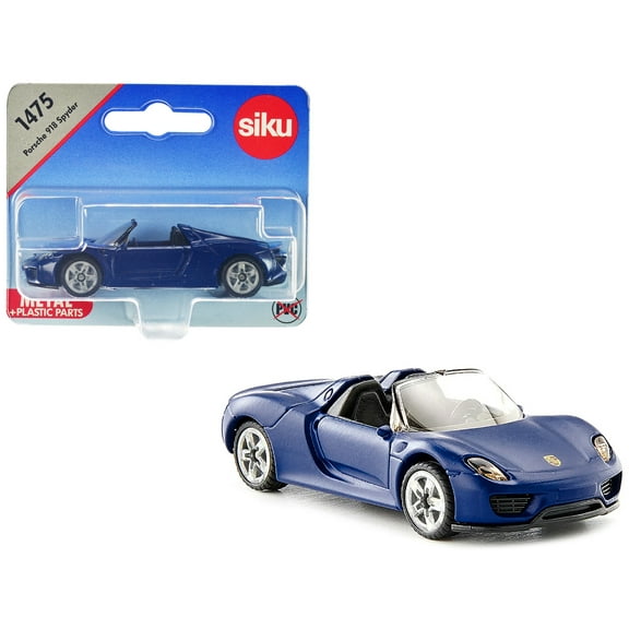 Porsche 918 Spyder Matt Blue Diecast Model Car by Siku