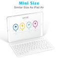 thumbnail image 2 of Rechargeable Bluetooth Keyboard and Mouse Combo Ultra Slim Full-Size Keyboard and Ergonomic Mouse for Samsung Galaxy S21+ 5G and All Bluetooth Enabled Mac/Tablet/iPad/PC/Laptop - Pure White, 2 of 8