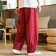 thumbnail image 5 of Pantalones deportivos de nylon y spandex con parches para hombre - Cintura ajustable, corte estándar - Actividades diurnas - Tallas L-XXXXXL, 5 of 6