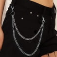 thumbnail image 5 of Cadenas De Vaqueros, Cartera De Metal, Cadena Para Pantalones, Bolsillo Plateado, Cadena Punk, Cadenas De Hip Hop Rock 1 Uds Yuarrent AP007555-02, 5 of 5