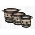 thumbnail image 2 of Capitol Importing 38-UBPMD313BS 13 x 9 in. Black Stars Printed Braided Utility Basket, 2 of 2