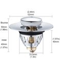 thumbnail image 2 of Universal handle drain stopper, bathtub drain stopper with filter, shower handle drain stopper, 2 of 5