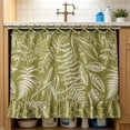 thumbnail image 4 of Ruffled Oven Cover with Adjustable Tie,Waterproof Flounce Skirt for Stove Top,Dust & Oil Protection Baking Grilling BBQ Kitchen Decor,30x22 in, 4 of 6