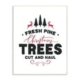 thumbnail image 2 of The Stupell Home Decor Collection Holiday Cut and Haul Pine Christmas Trees Black White and Red Typography Wall Plaque Art, 10 x 0.5 x 15, 2 of 4