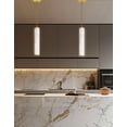 thumbnail image 2 of RBN-1210P-AGB-ALB Dainolite Reuben - 10W 1 LED Pendant-12 Inch Tall and 2.5 Inch Wide-Aged Brass Finish, 2 of 2