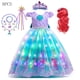 thumbnail image 1 of Vestido de baile de sirena de Disney para niña, disfraz de Ariel con luz LED, disfraz de princesa para fiesta de cumpleaños de lujo para niños, 1 of 3