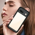 thumbnail image 2 of Allytech for Google Pixel 8A Clear Case, Hybrid Rugged Anti-Yellow Shockproof Hard Shell Back Cover Phone Case for Google Pixel 8A, Black, 2 of 8