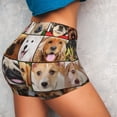 thumbnail image 4 of Fotbe Collage of different dogs Seamless Shorts, Womens Workout Shorts High Waist Stretch Booty Short for Gym/Yoga/Running/Biking-XX-Large-XX-Large, 4 of 8