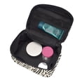 thumbnail image 5 of Handbag Travel Bag Cosmetic Bag 9×6.3×6.7in Multi-Function Bag Large Capacity For Camping Travel Family Travel Zebra Skin Print Style Saddlebrown_1, 5 of 6