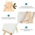 thumbnail image 6 of Troglfold Mini Easel Set 2 Sets of Sketch Triangle Easel Wooden Artist Painting Rack and Mini Painting Canvas,5.91"X3.15"X1.22", 6 of 10