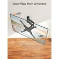 thumbnail image 5 of TV Wall Mount for Most 26-60 Inch TVs, Swivel and Tilt Full Motion TV Mount with Single Stud Perfect Center Design, Wall Mount Bracket Max VESA 400x400mm, Corner Mount Holds up to 77 lbs., 5 of 5