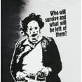 thumbnail image 2 of The Texas Chainsaw Massacre Men's Leatherface Running Split-Dye T-Shirt, 2 of 4