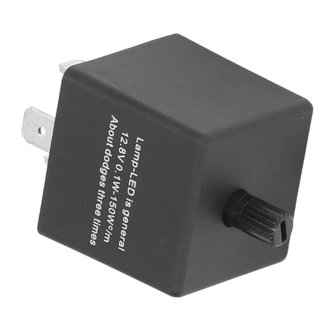 Adjustable LED Flasher Relay, 3 Pin Low Saturation Voltage 45-75 Times Per Min Electronic Flasher Relays For Vehicle
