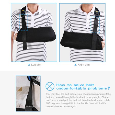 Walfront Arm Sling Shoulder Immobilizer Bracing High Pouch Support Strap Black Walmart Canada Walfront Arm Sling Shoulder Immobilizer Bracing High Pouch Support Strap Black Walmart Canada