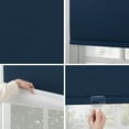 thumbnail image 3 of Sun Zero Langley 100% Blackout Cordless Roller Shade, 34"x72", Navy Blue, 3 of 6