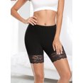 thumbnail image 2 of Women’s Lace Flower Short Leggings Under Dresses Seamless Solid Color Underwear for Spring Summer, 2 of 9