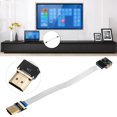 thumbnail image 5 of Conector de interfaz HDMI estándar Adaptador de base macho plano A3 suave de 90 ° a base hembra A4 (15 cm), 5 of 5