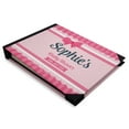 thumbnail image 2 of Darling Souvenir Pink Stripe & Polka Dot Printed Hardbound Cover PersonalizedGuestbookFor Baby ShowerGuestSign InBookRegistry-9 x 12 Inches, 2 of 5