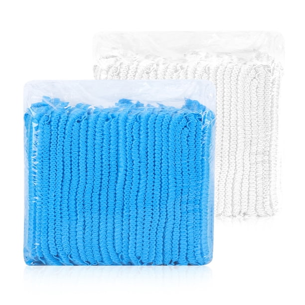 Gorro Desechable de 100 piezas, Cubierta para la Cabeza de Red Para El Cabello de Tela No Tejida, Banda de Goma Doble, Gran Espacio, Para Salón de
