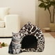 thumbnail image 4 of Apmemiss Clearance Winter Indoor Outdoor Pet House Foldable Yurt Strawberry Tent, Warm Shelter for Cats Dogs, Small Medium Breeds, Easy Storage, 4 of 8