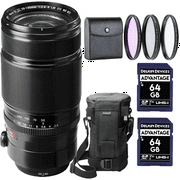Fujifilm Fujinon XF 50-140mm F2.8 R LM OIS WR Lens Bundle with 2X SDXC Memory Card, 3 PC Filter kit, Flexible Tripod & Lens Case | Fuji 50-140mm f2.8 (USA Authorized - Fujifilm Warranty)