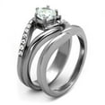 thumbnail image 4 of High polished (no plating) Stainless Steel Ring with AAA Grade CZ in Clear for Women Clear Stone Color Style TK2118 Size 8, 4 of 4