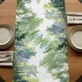 thumbnail image 5 of Table Runners 90 Inches Long Dress Scarves, Colorful Floral Spring Farmhouse Coffee/Dining/Kitchen Table Runner for Living Room, Daisy Green Forest Pastoral 13x90 Inch, 5 of 9