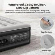 Ophanie Queen Air Mattress, 18-Inch Elevated Inflatable Bed with Built-in Pump, Puncture-Resistant, Quick Inflation/Deflation, Portable for camping & Guests, Black