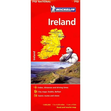Michelin Ireland Road and Tourist Map