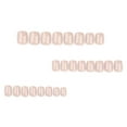 thumbnail image 3 of Press on Nails Short Square, Ivory Fake Nails Kit, Fashion Glossy Acrylic Press on Nail, Natural Stick on Nail, Thick Reusable Glue on Nails Short Press on Nail for Women, 24Pcs, 3 of 5