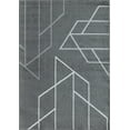 thumbnail image 2 of Mason Brooks Azure AZ20A Wall Street Geometric Contemporary Gray Area Rug, 2'0" X 4'0", 2 of 6