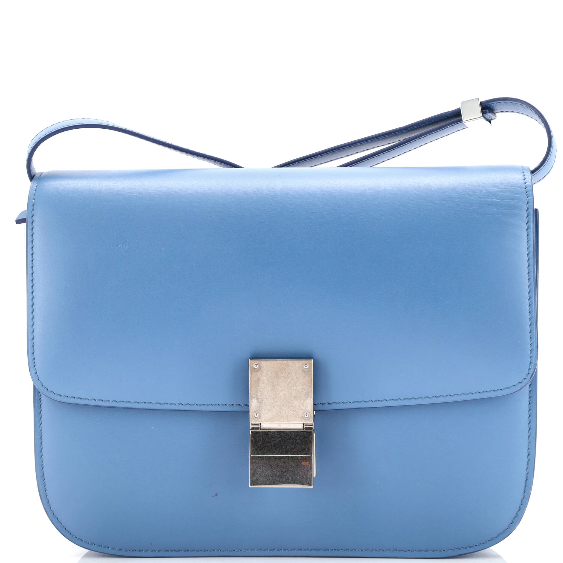Pre-Owned CELINE Classic Box Bag Smooth Leather Medium By Rebag ...