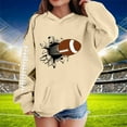 thumbnail image 2 of Byoo Girl's Football Hoodie Comfortable Active Hooded Sweatshirt Pullover Hoodie, 2 of 4