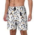 thumbnail image 1 of Fotbe Cute Penguins Traje de Baño para Hombre – Shorts de Natación de Secado Rápido con Forro y Bolsillos-X-Large, 1 of 6