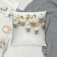 thumbnail image 2 of MDO  Christmas Throw Pillow Covers 18x18 in Short Plush Fluffy Square Farmhouse Pillow Cover with Zipper Print Trendy Theme Pillow Case Protector for Couch Sofa Bed Living Room Decorations Gifts, 2 of 5