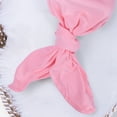 thumbnail image 5 of Baby Knotted Gown- Super Soft Newborn Infant Long Sleeve Sleepwear with Hat For Baby Boy And Girl - Pink, 5 of 5